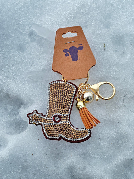 Boot Scootin’ Boogie Boot Keychain Millville Ridge Farm