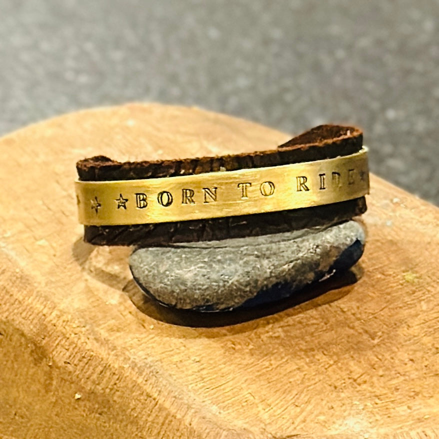 Born to Ride Western Cuff Bracelet Millville Ridge Farm