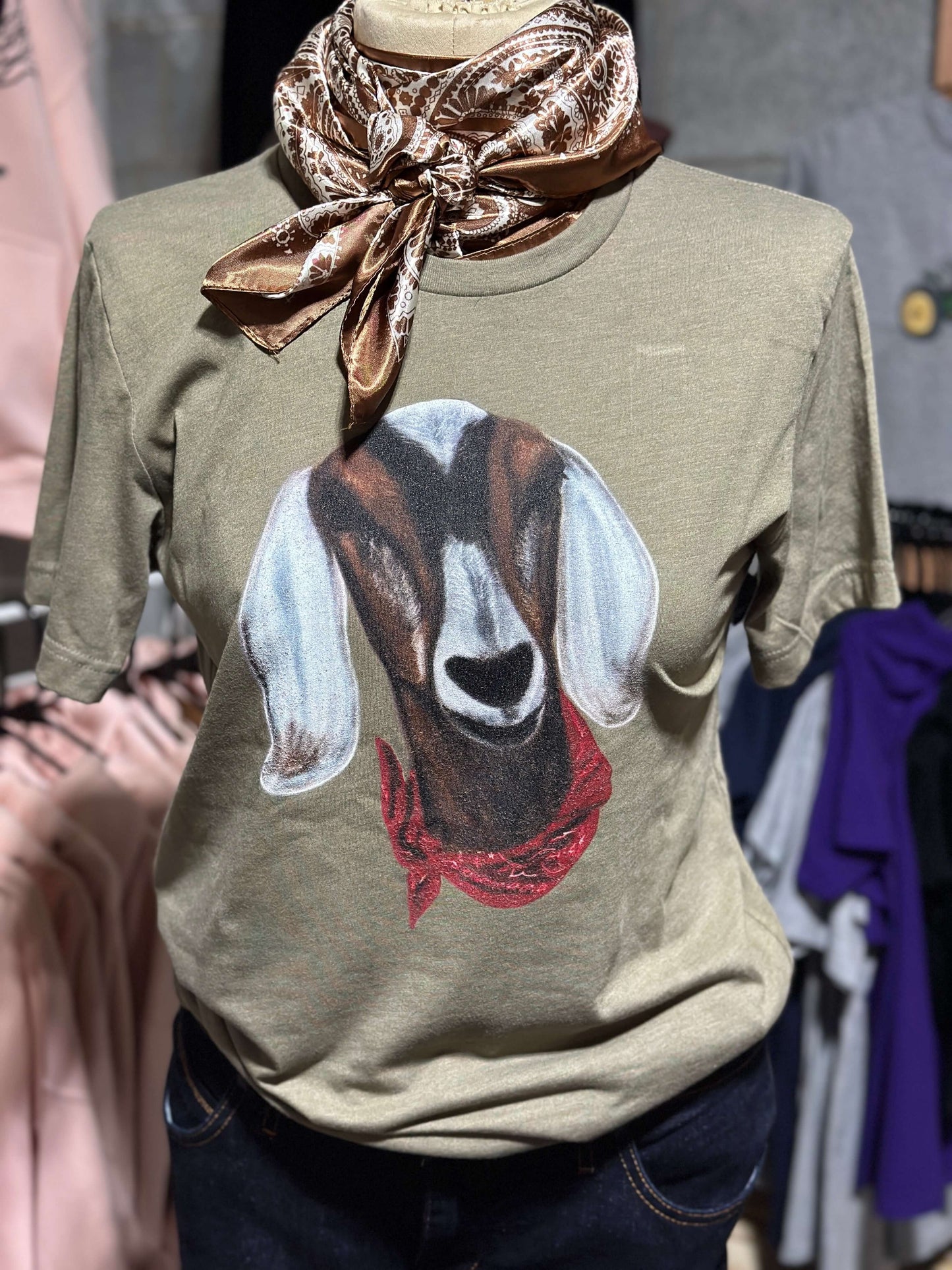 Buckshot Nubian Goat Tshirt Millville Ridge Farm