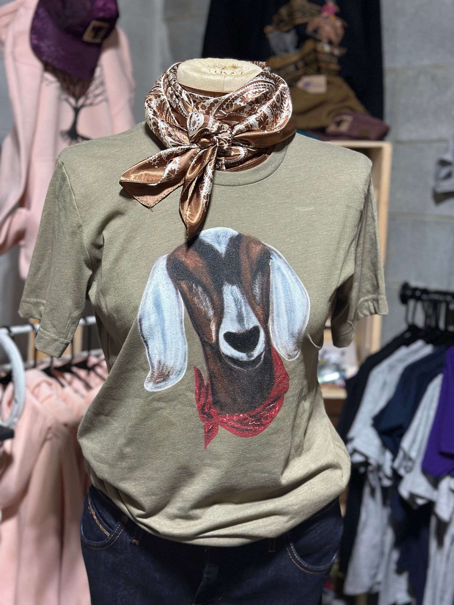 Buckshot Nubian Goat Tshirt Millville Ridge Farm