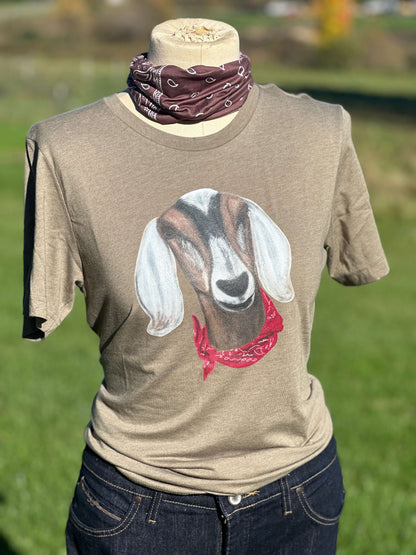 Buckshot Nubian Goat Tshirt Millville Ridge Farm