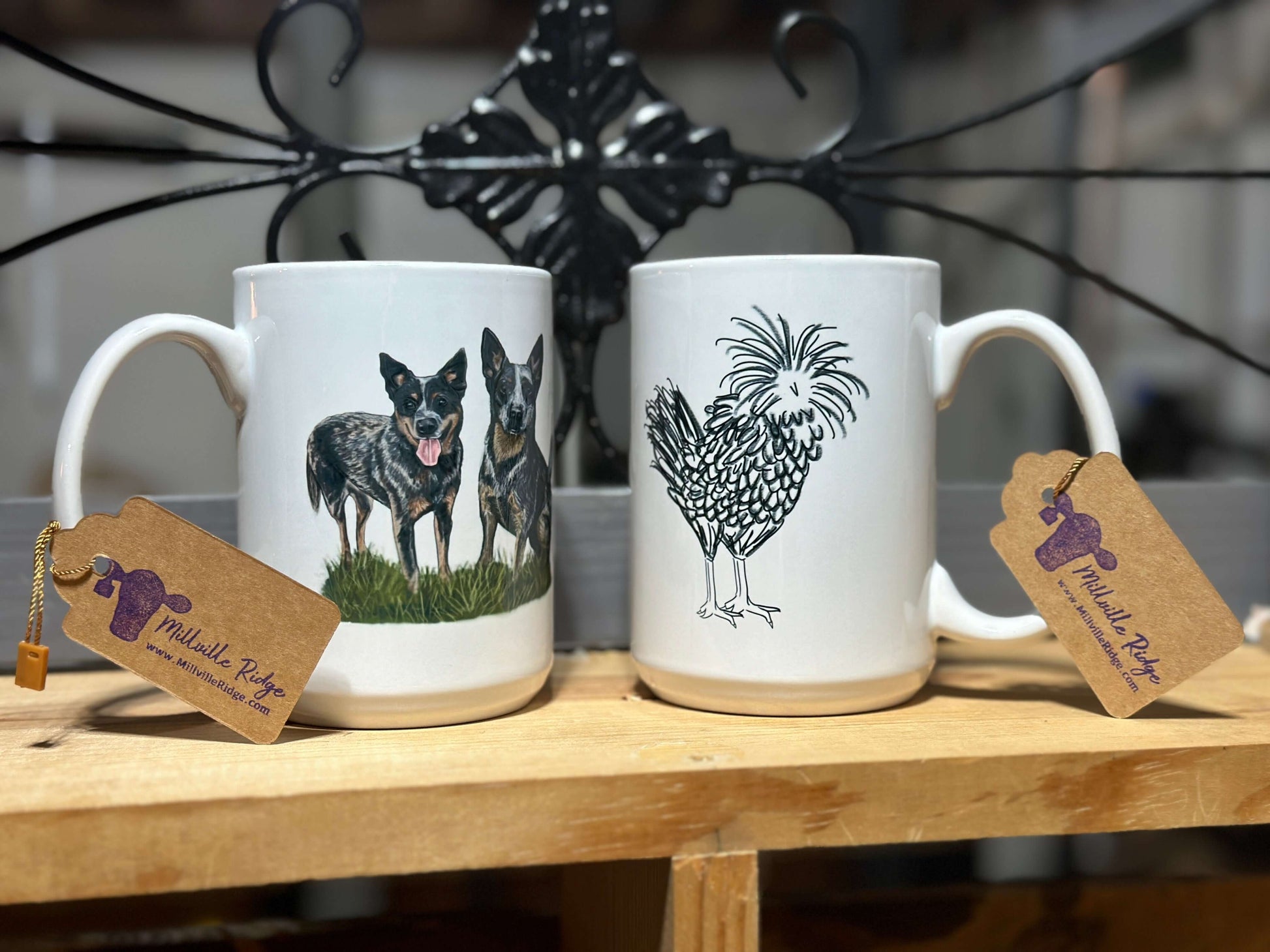 Cattle Dogs 15 oz Mug Millville Ridge Farm