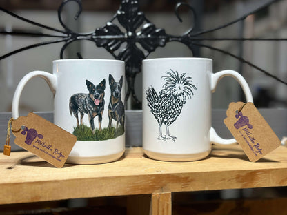 Cattle Dogs 15 oz Mug Millville Ridge Farm