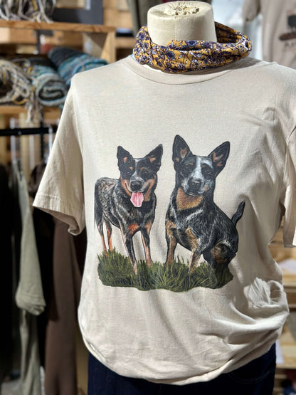 Cattle Dogs Axel & Annie Graphic T-shirt Millville Ridge Farm