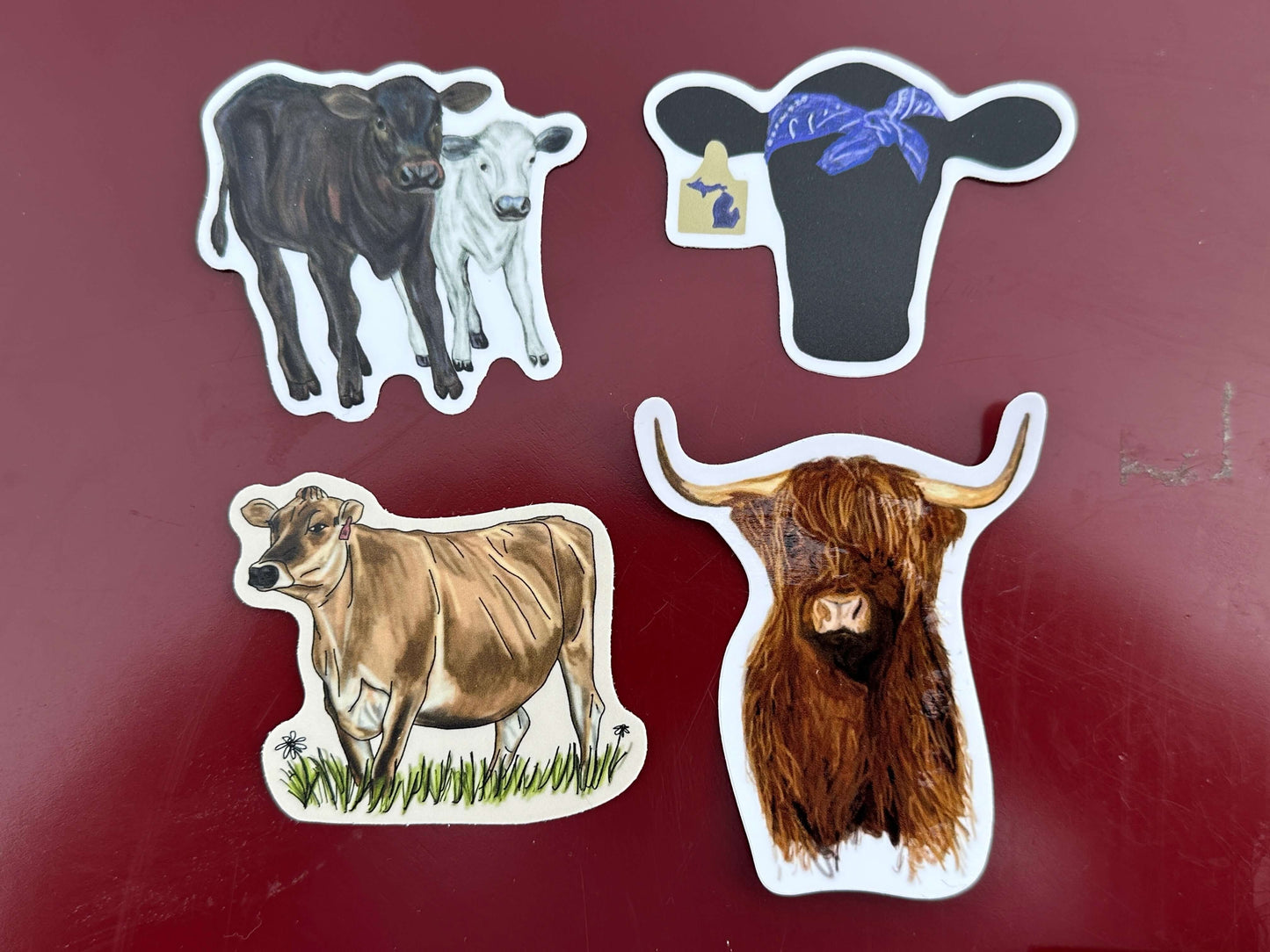 Cattle and Cow Stickers Millville Ridge Farm