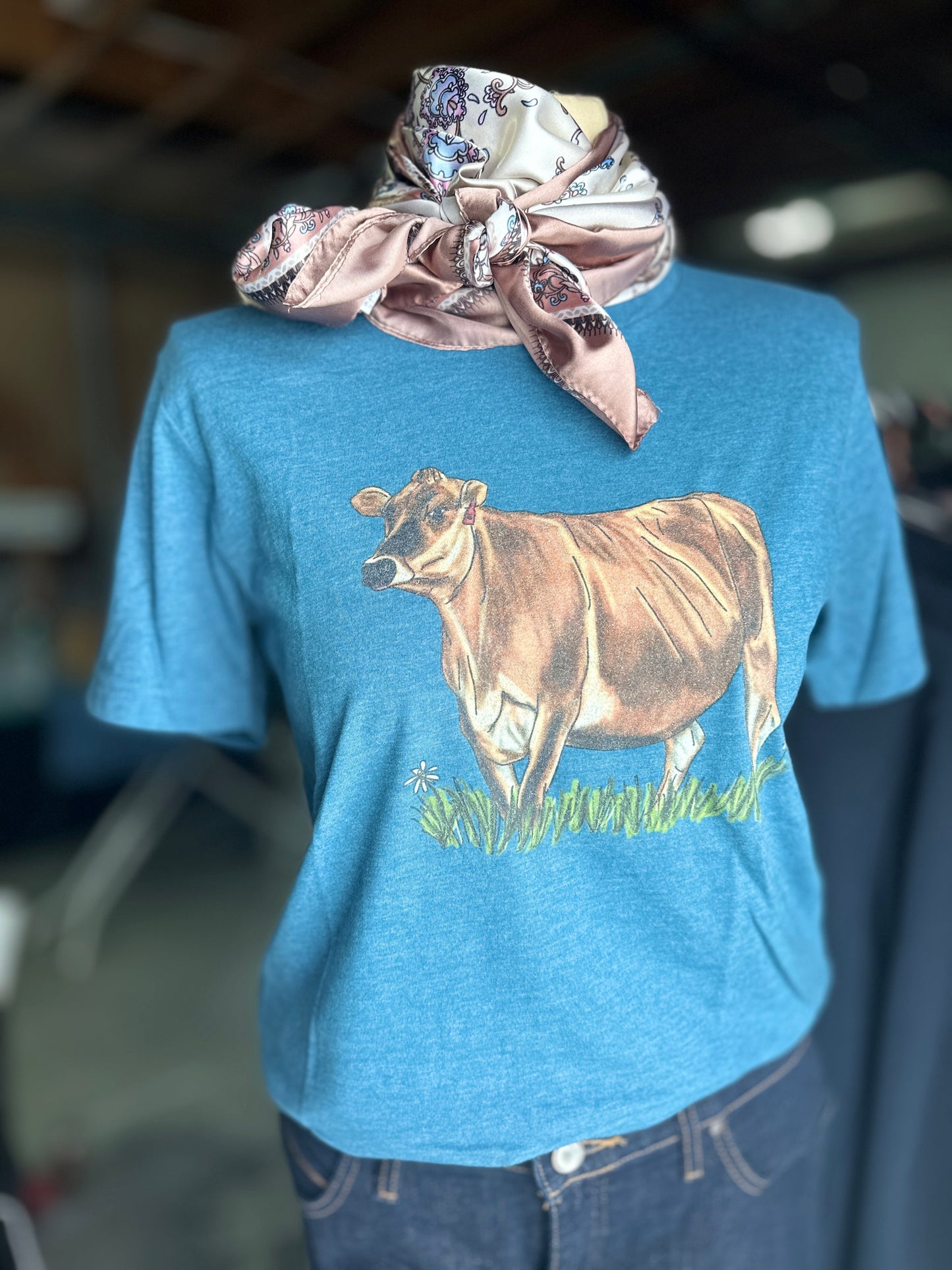 Daisy: Jersey Cow T-Shirt Millville Ridge Farm