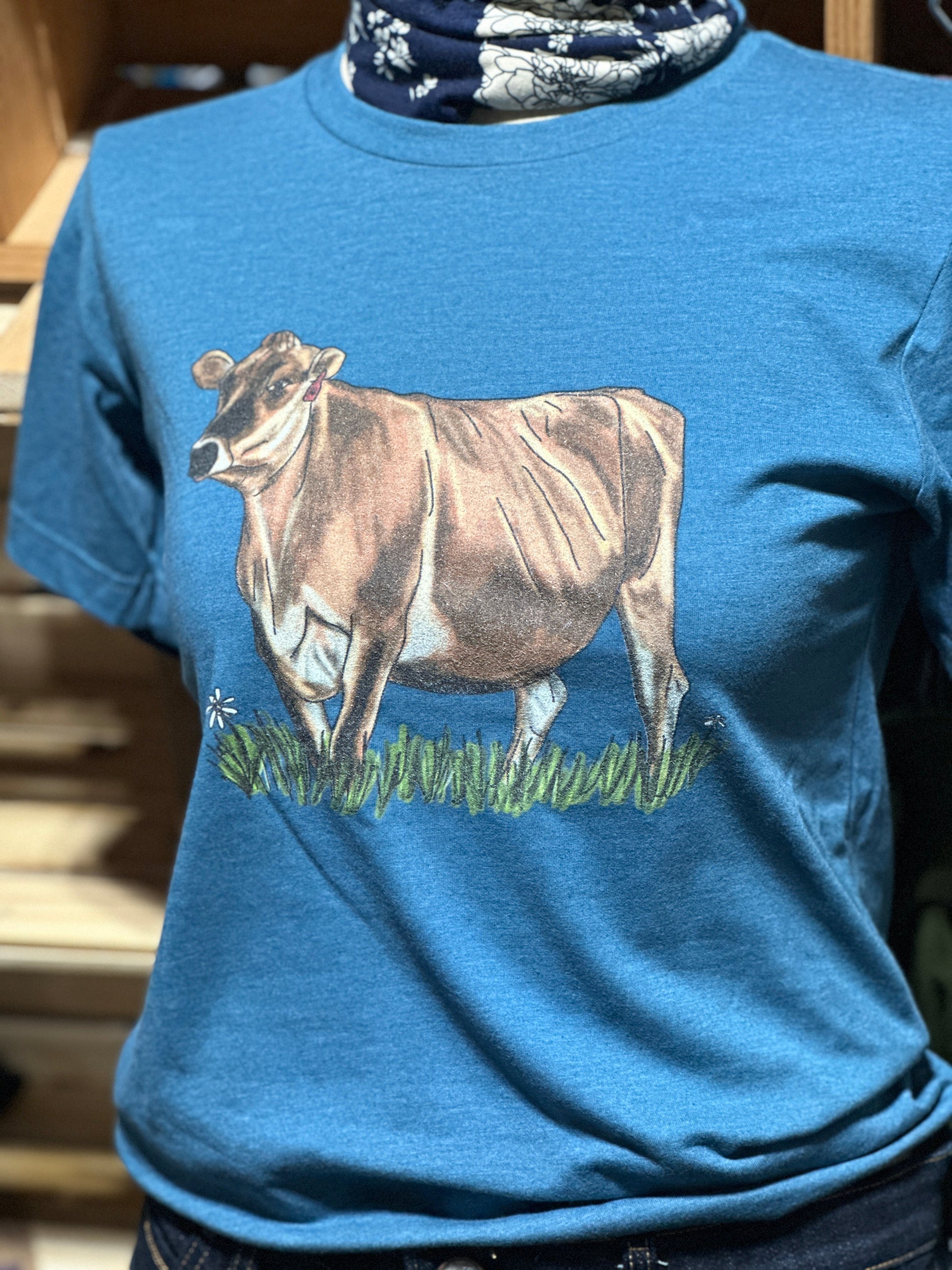 Daisy: Jersey Cow T-Shirt Millville Ridge Farm