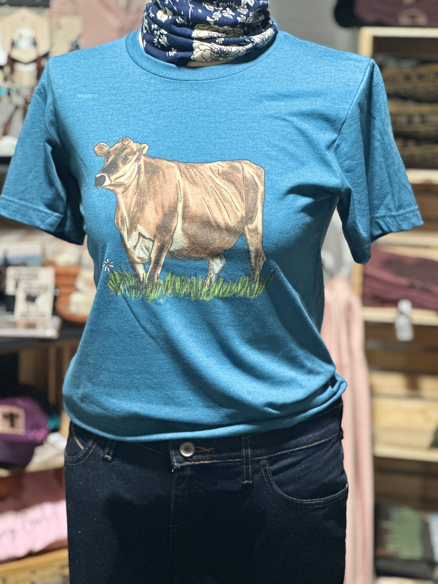 Daisy: Jersey Cow T-Shirt Millville Ridge Farm