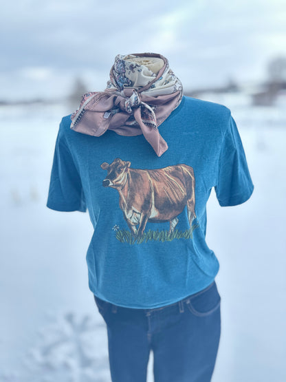 Daisy: Jersey Cow T-Shirt Millville Ridge Farm