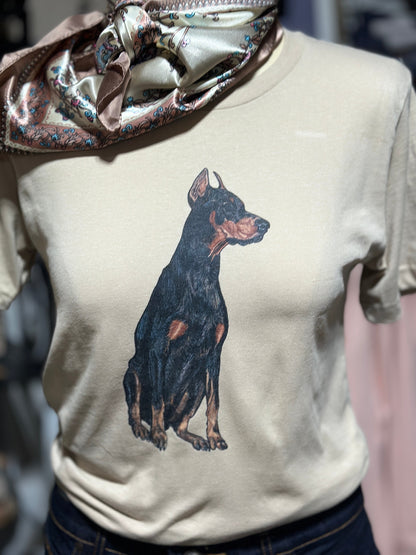 Doberman Dog Graphic T-shirt Millville Ridge Farm