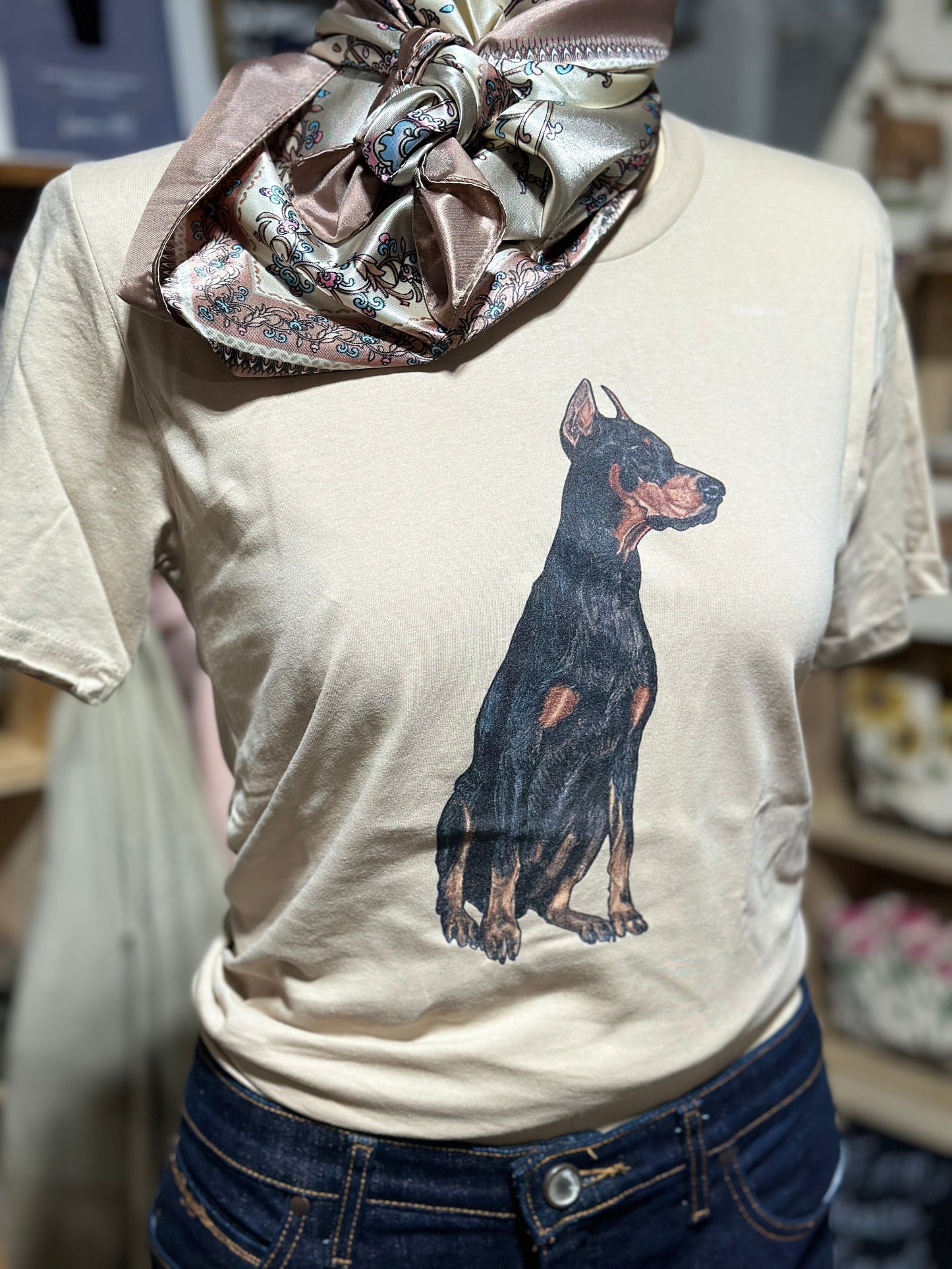 Doberman Dog Graphic T-shirt Millville Ridge Farm