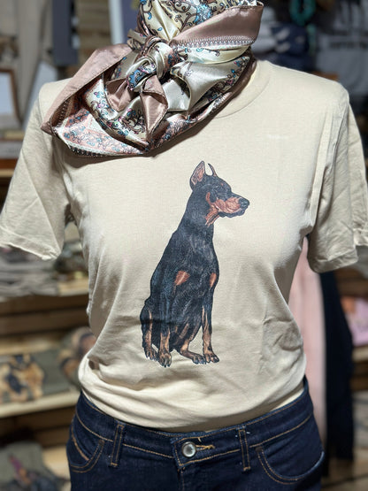 Doberman Dog Graphic T-shirt Millville Ridge Farm