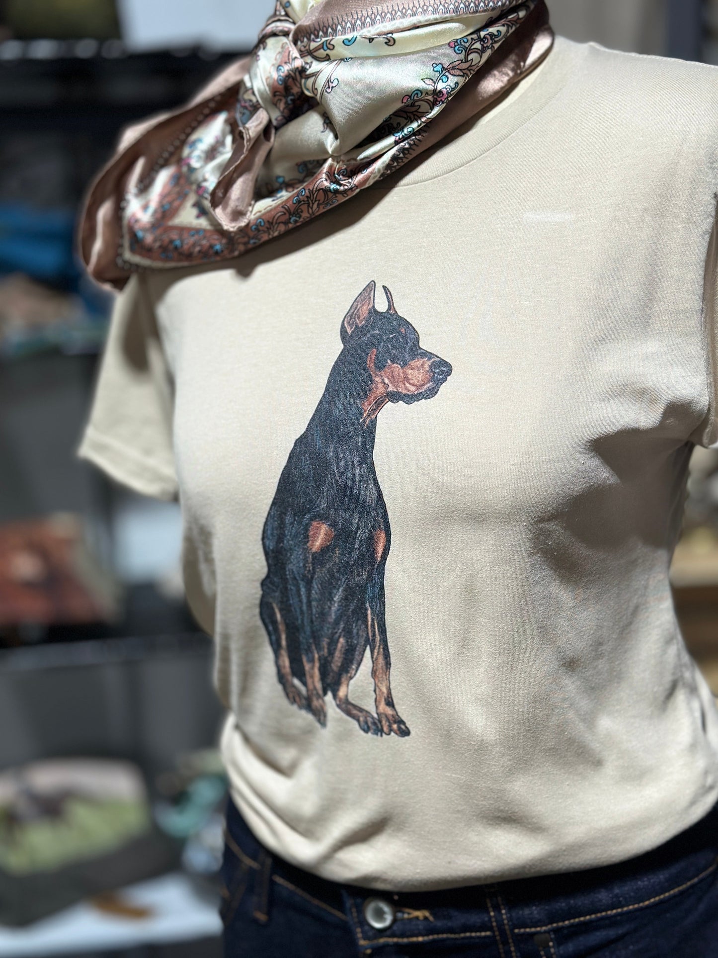 Doberman Dog Graphic T-shirt Millville Ridge Farm