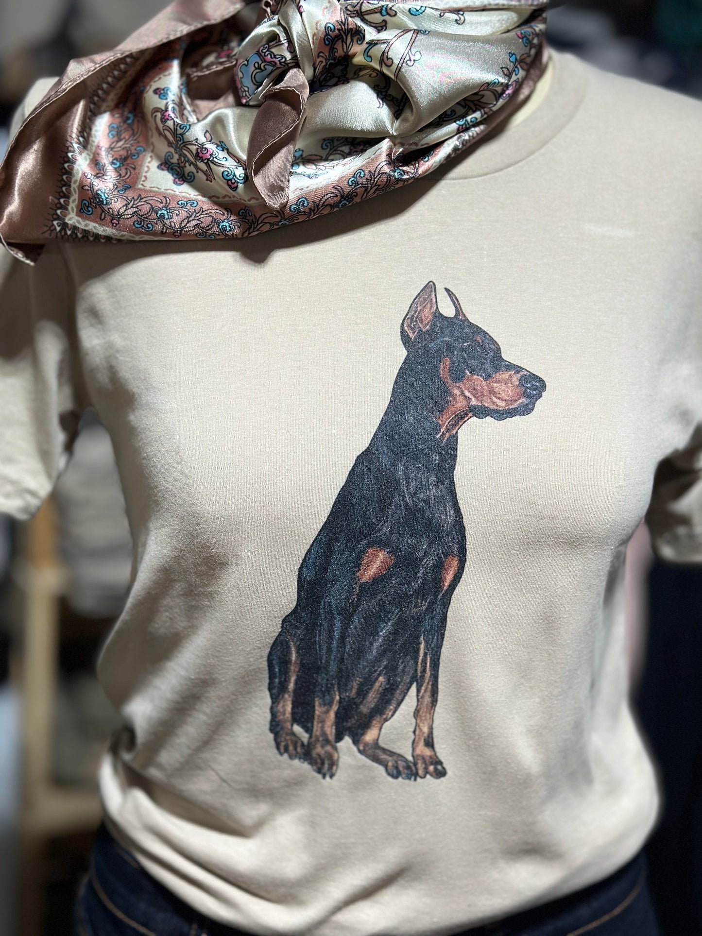 Doberman Dog Graphic T-shirt Millville Ridge Farm