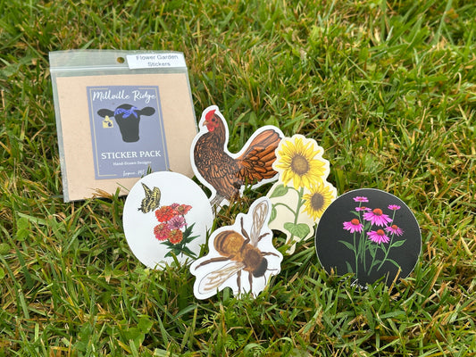 Flower Garden Sticker Pack Millville Ridge Farm