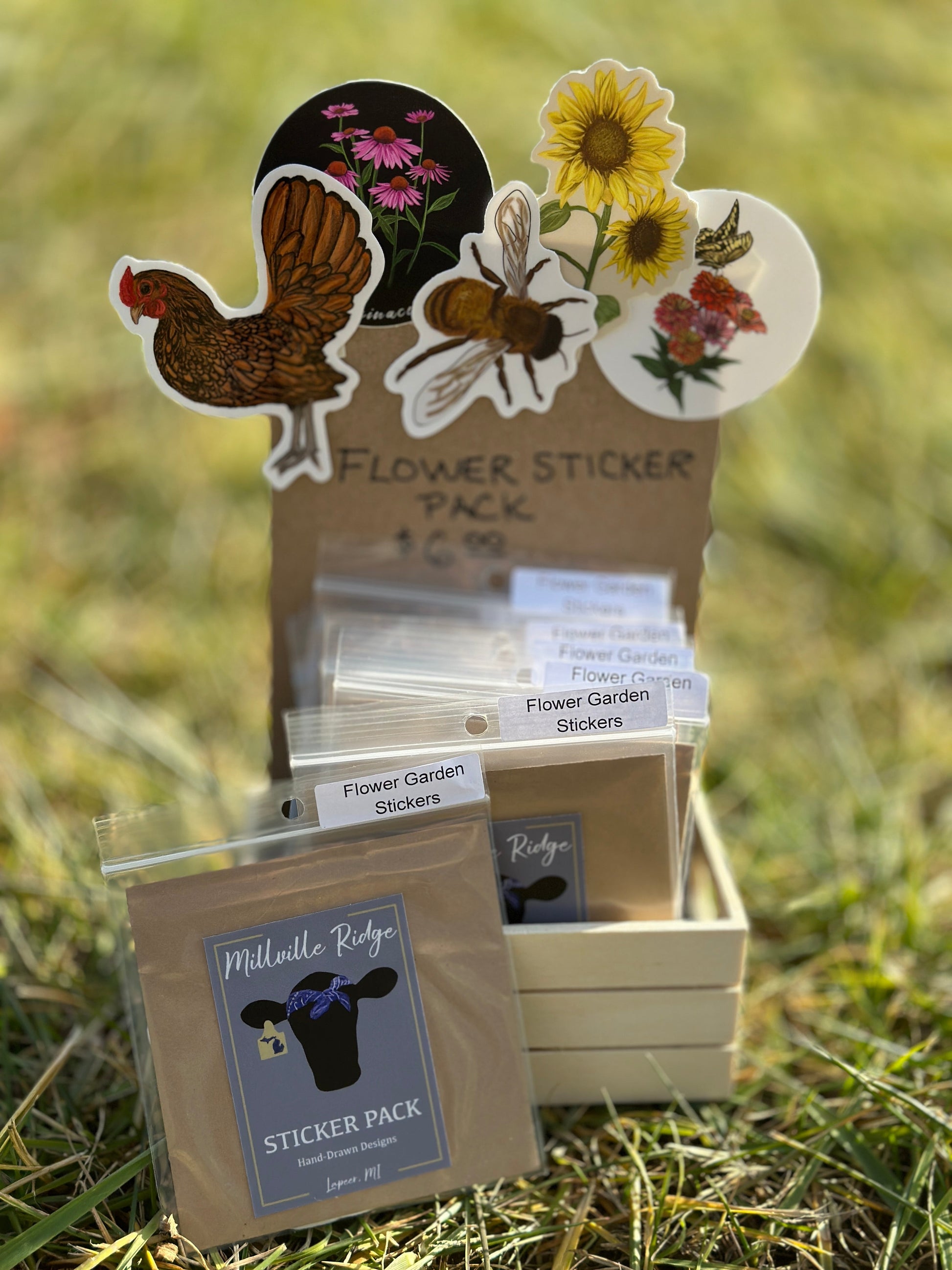 Flower Garden Sticker Pack Millville Ridge Farm