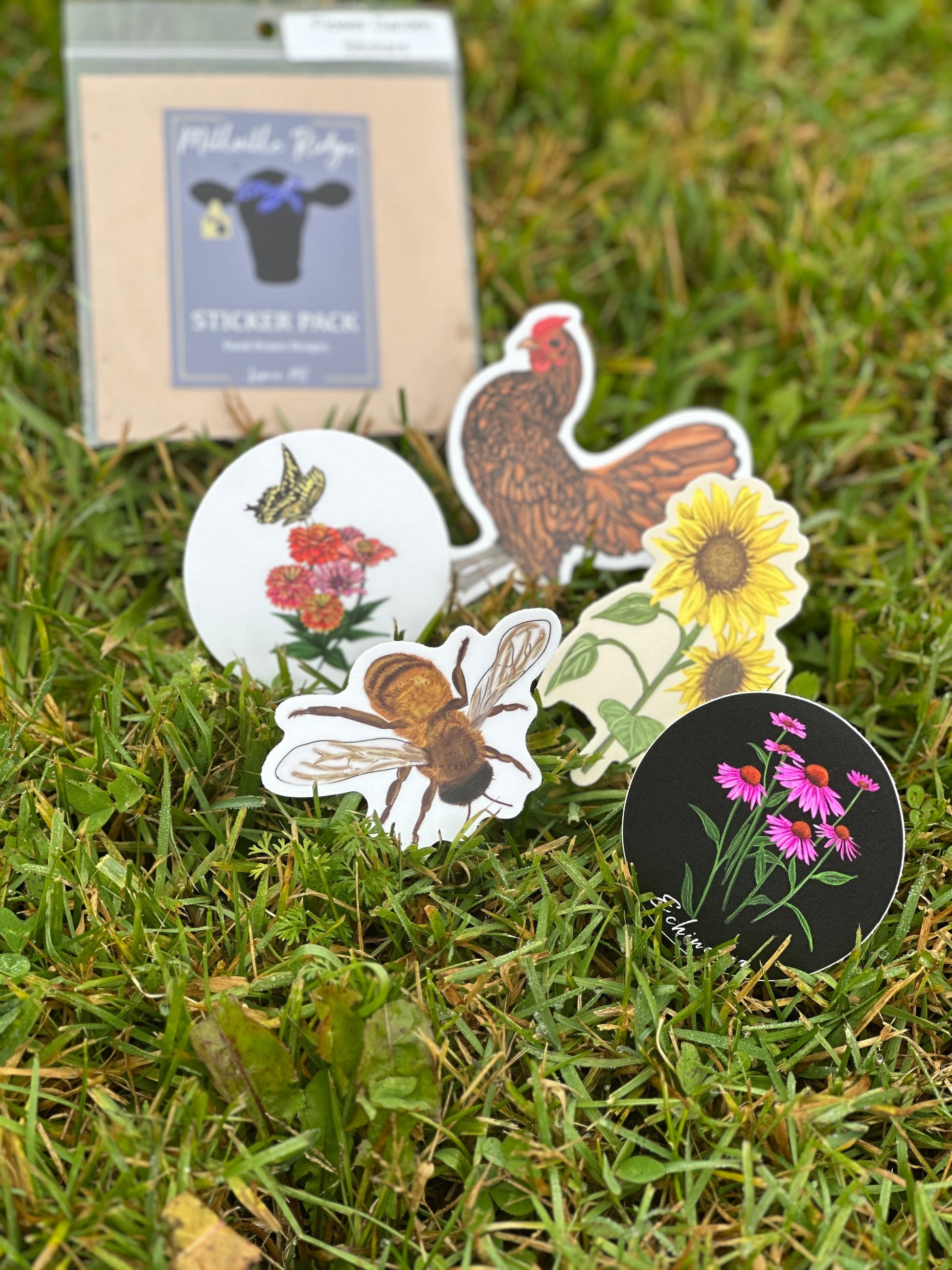 Flower Garden Sticker Pack Millville Ridge Farm