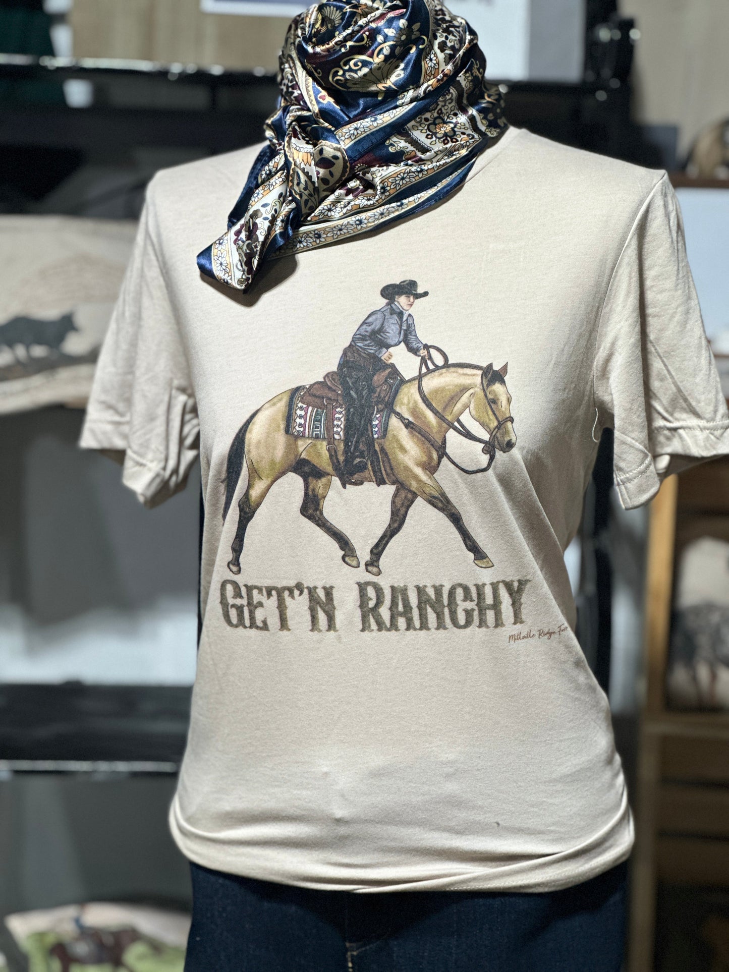 Get’n Ranchy Tshirt Millville Ridge Farm