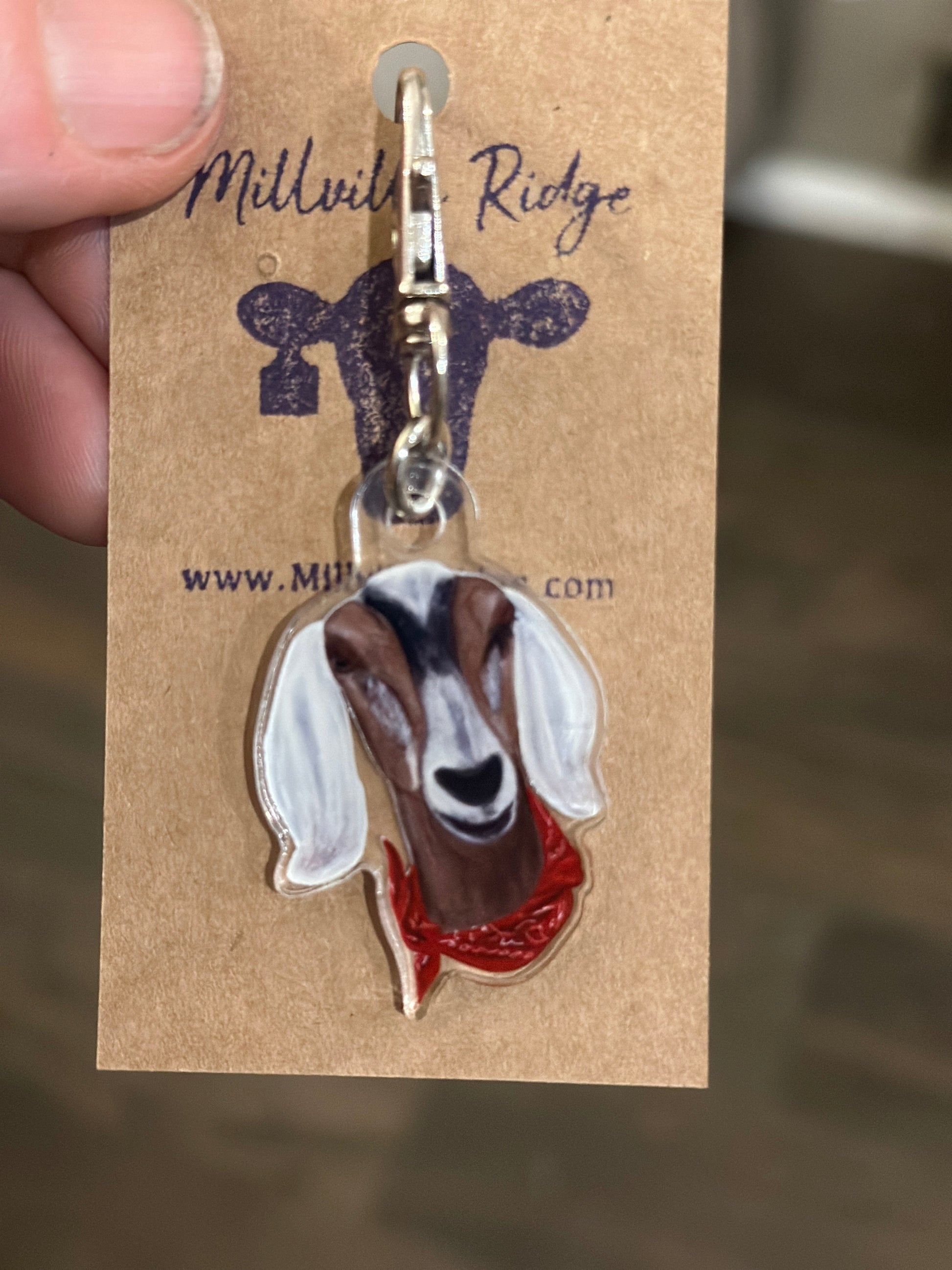 Goat Keychain Charms Millville Ridge Farm