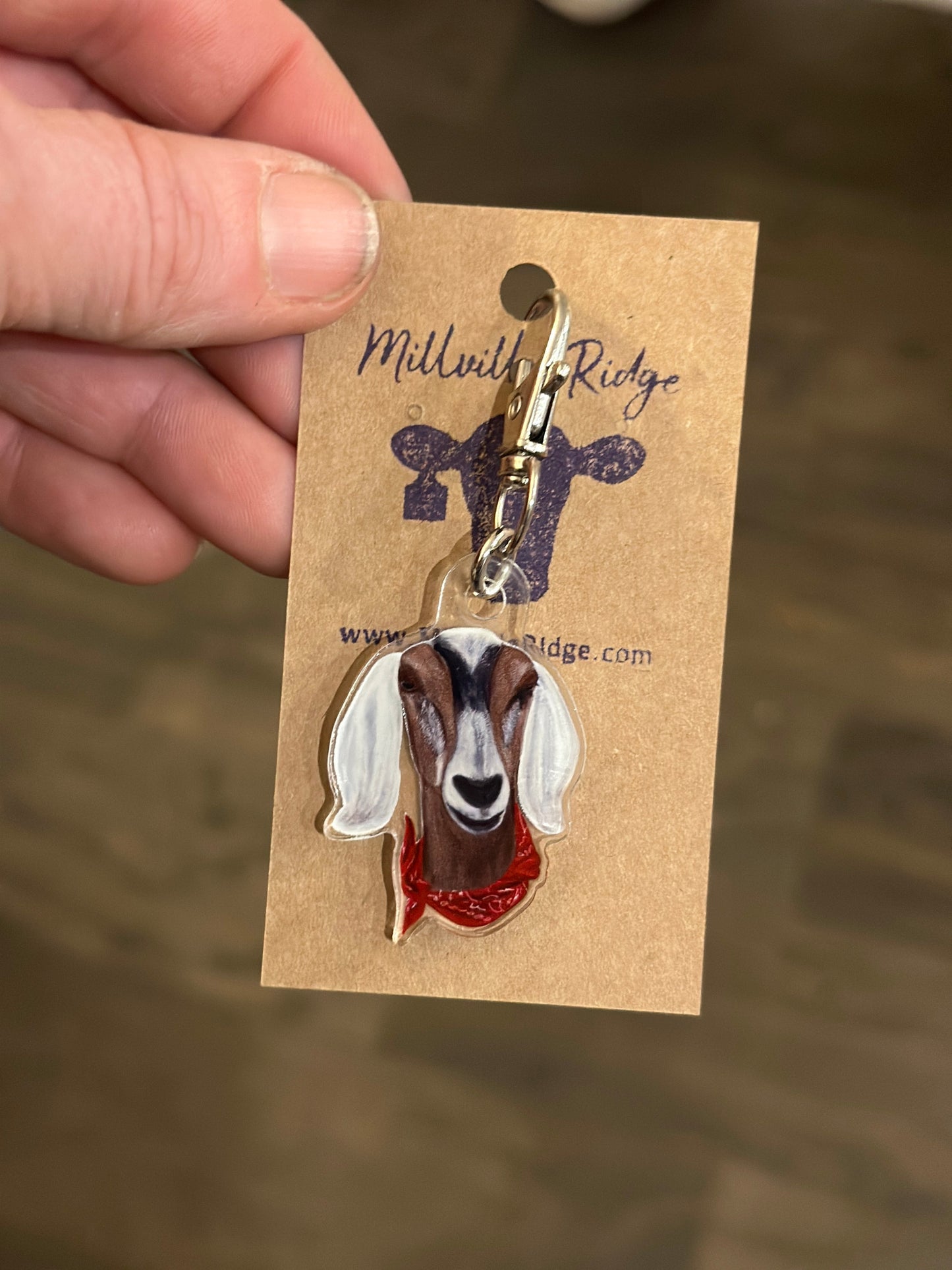 Goat Keychain Charms Millville Ridge Farm