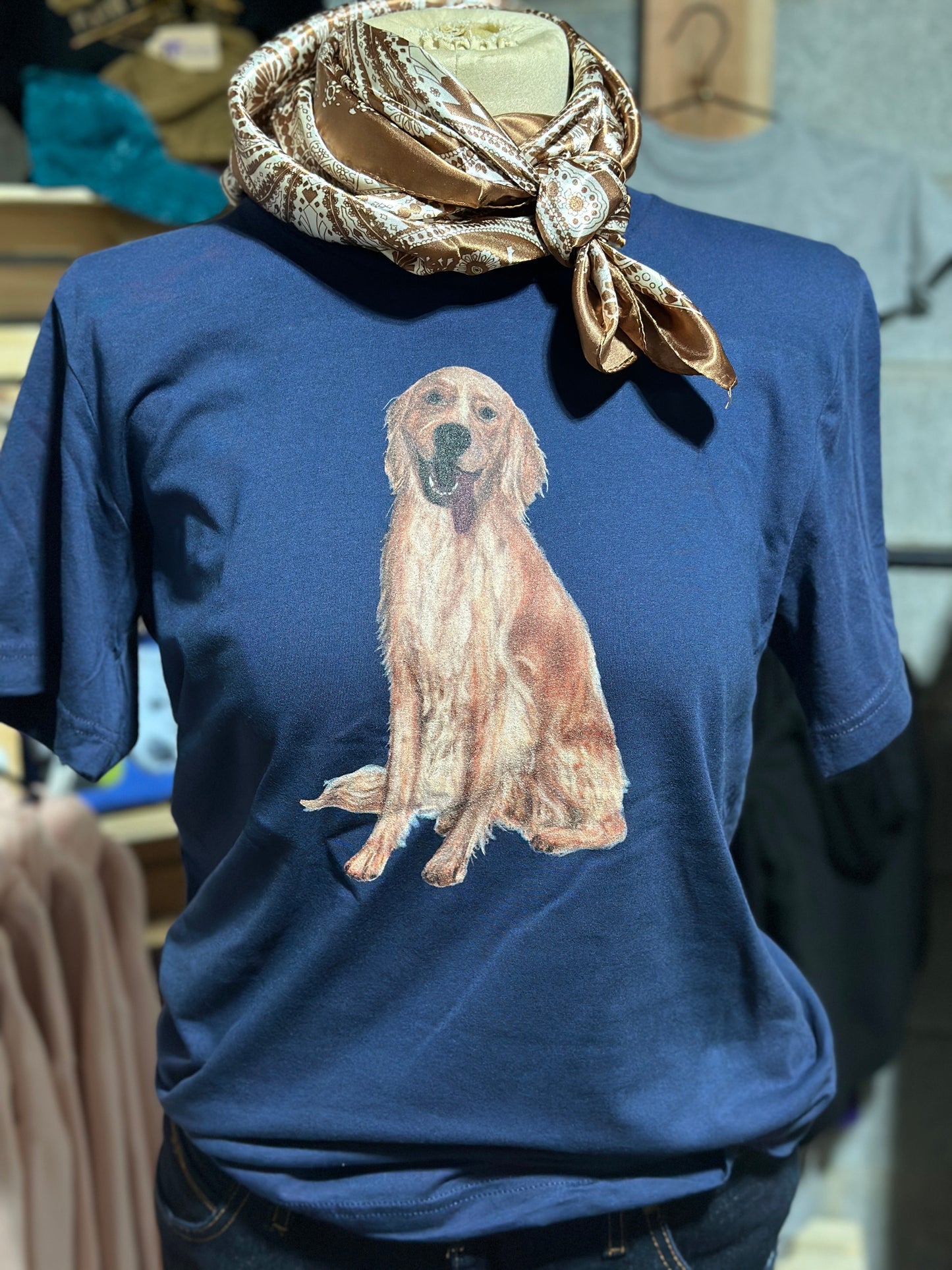 Golden Retriever Dog T-shirt Millville Ridge Farm