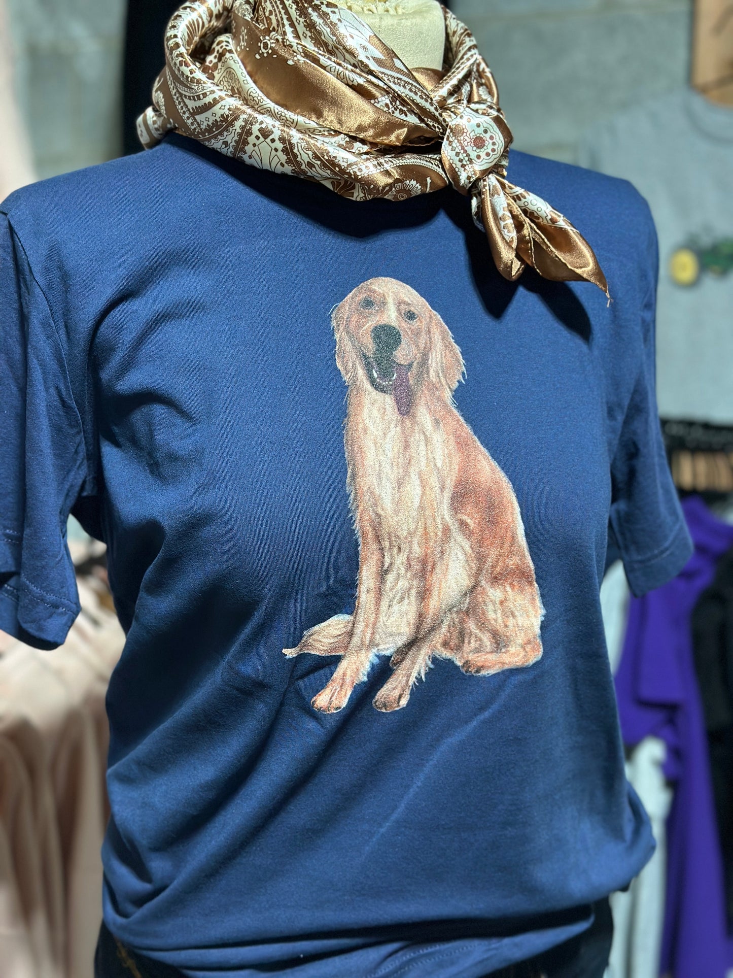 Golden Retriever Dog T-shirt Millville Ridge Farm