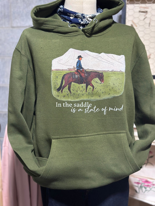 In the Saddle Hoodie Millville Ridge Farm