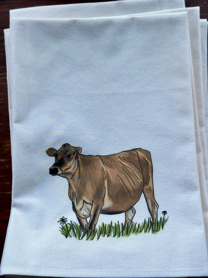 Jersey Cow Farmhouse Towel Millville Ridge Farm