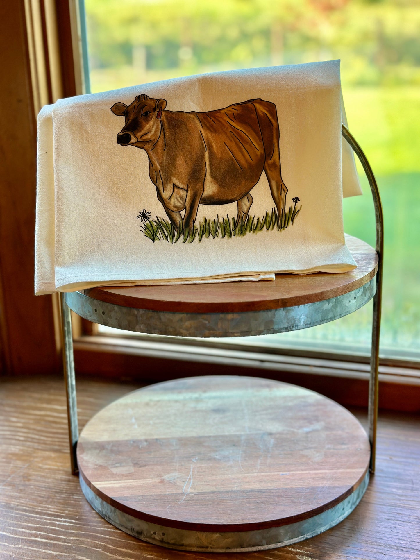 Jersey Cow Farmhouse Towel Millville Ridge Farm