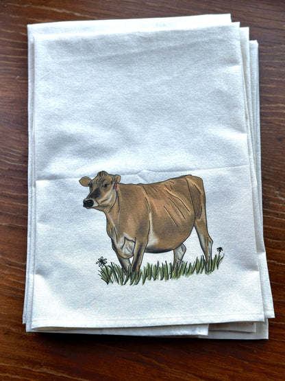 Jersey Cow Farmhouse Towel Millville Ridge Farm