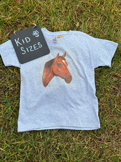 Kid Horse Head T-shirt Millville Ridge Farm