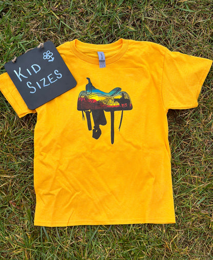 Kid Sunset Saddle T-shirt Millville Ridge Farm