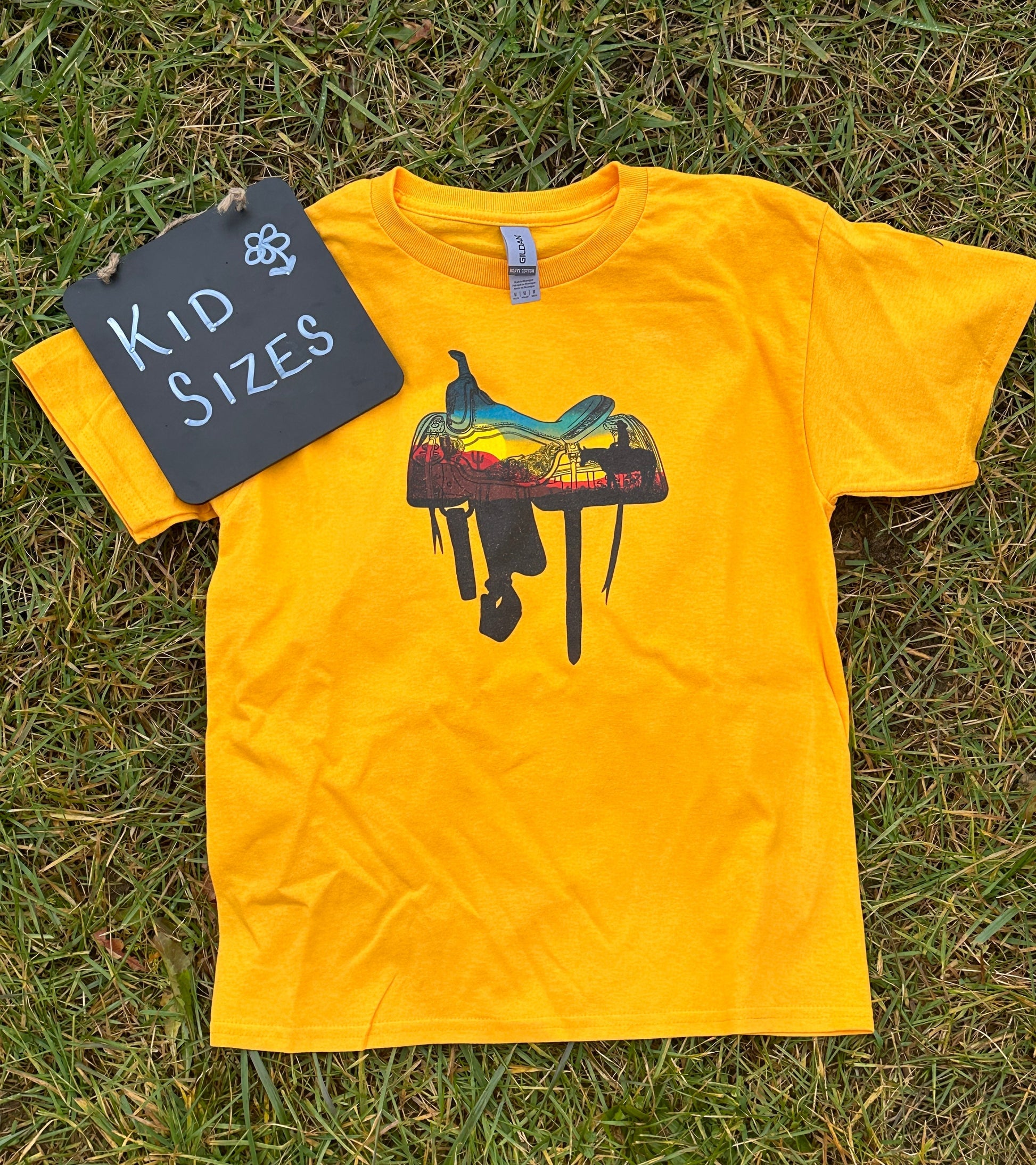 Kid Sunset Saddle T-shirt Millville Ridge Farm