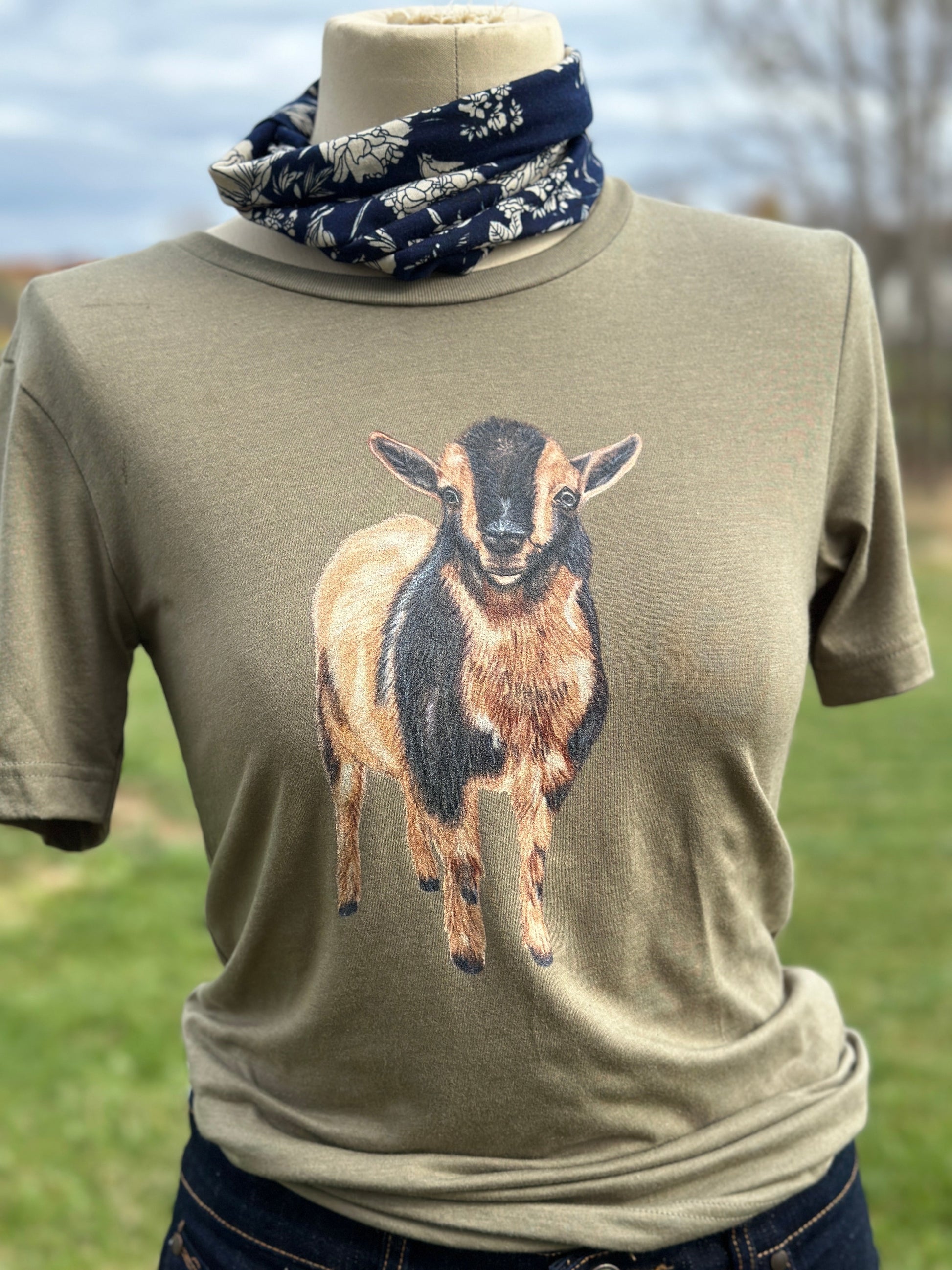 Nigerian Goat Graphic T-Shirt Millville Ridge Farm