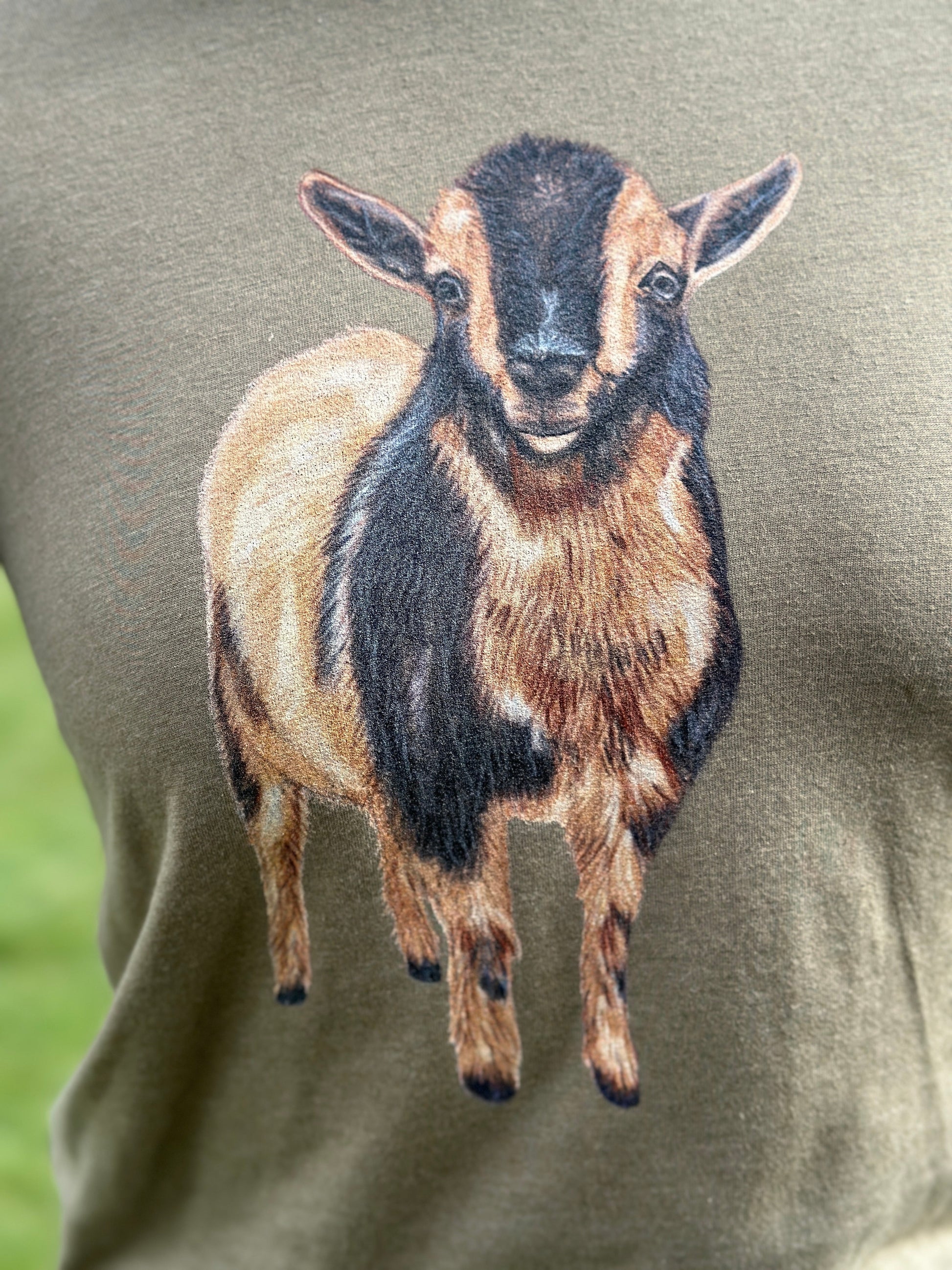 Nigerian Goat Graphic T-Shirt Millville Ridge Farm