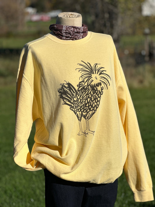 Polish Rooster Sweatshirt Millville Ridge Farm