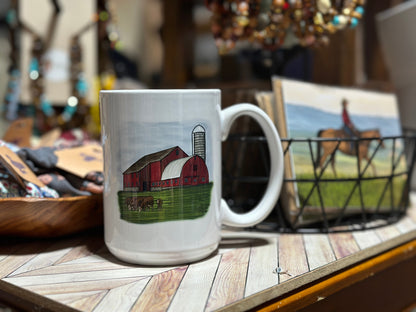 Red Barn 15 oz Mug Millville Ridge Farm