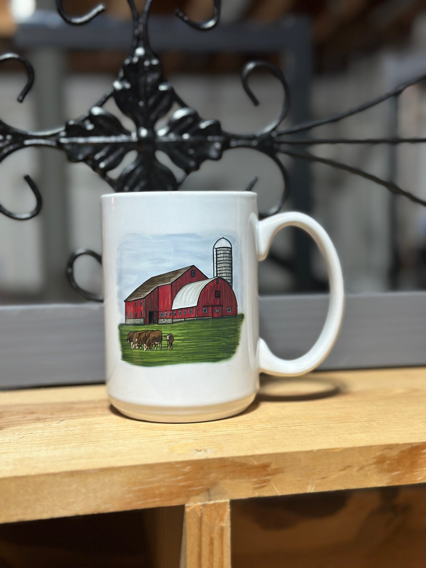 Red Barn 15 oz Mug Millville Ridge Farm