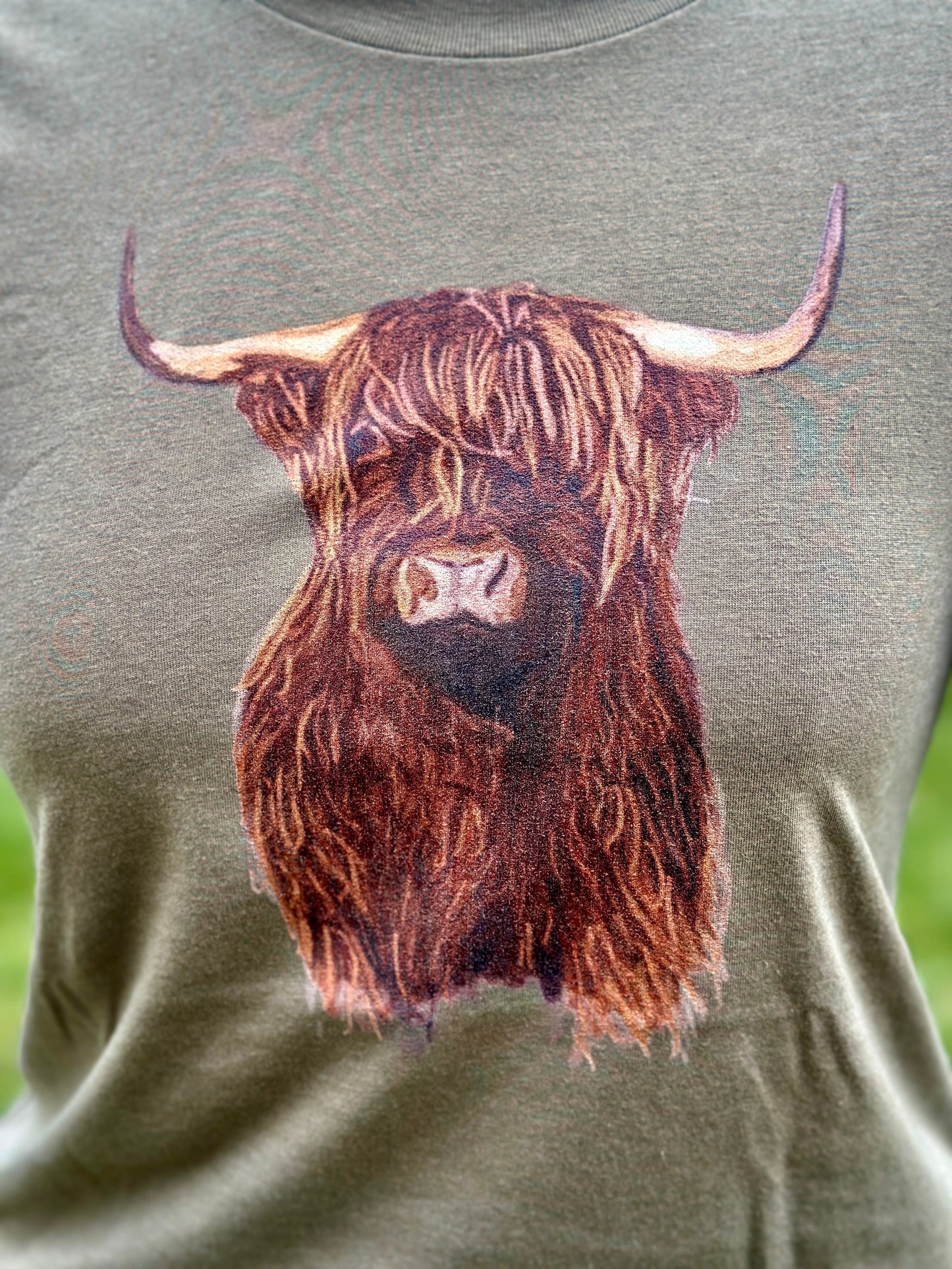 Scottish Highland Bull T-shirt Millville Ridge Farm